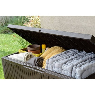 Keter 80gal Springwood Deck Box Brown (LOCAL PICKUP ONLY)