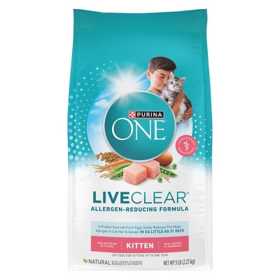 Purina ONE LiveClear Chicken Flavor Kitten Dry Cat Food - 5lbs