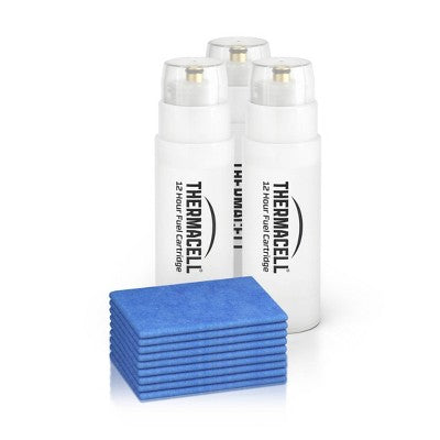 Thermacell 36hr Mosquito Repellent Refill - 3 Fuel Cartridges and 9 Repellent Mats: Outdoor Area Protection, Allethrin Formula