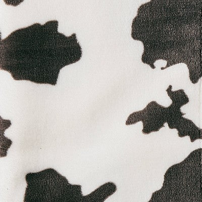 Brookstone Heated Printed Plush Cow Warm Gray