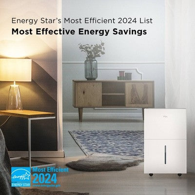 TCL 2000sqft Smart Dehumidifier Energy Star Most Efficient 2024 25 Pints Per Day (H25D44W): Basement & Room Use, 3 Settings (LOCAL PICKUP ONLY)