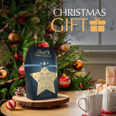 Lindt Calligraphy Christmas Candy Gift Box - 5oz