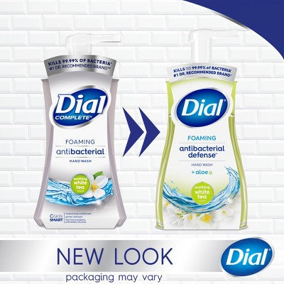 Dial Foaming Antibacterial Defense Hand Wash - White Tea - 10 fl oz