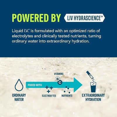 Liquid IV Hydration Multiplier Sugar Free Peach Powder, 6 Ct, 0.45 Oz Each