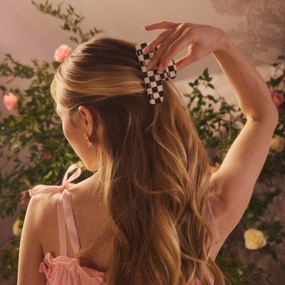 MacKenzie-Childs x Goody Large Claw Clip - Courtly Check: Hair Styling, 6" Height, All Hair Types, 1 Piece