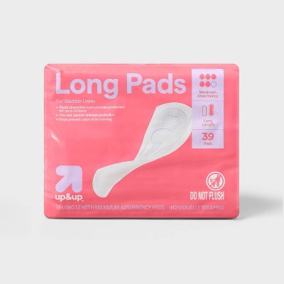 Incontinence Pads - Maximum Absorbency - Long - 39ct - up&up