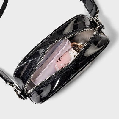 Clear Jelly Dome Crossbody Bag - Wild Fable Black