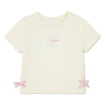 Levi's Girls' Short Sleeve Daisy Side-Tie T-Shirt - XS