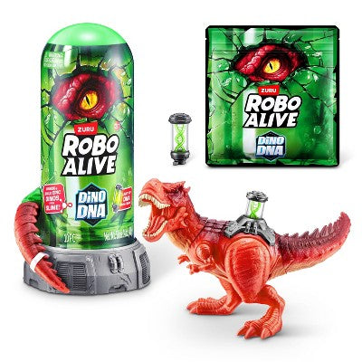 Robo Alive Dino DNA Animal Figure: Dinosaur Toy Playset with 10 PVC Pieces