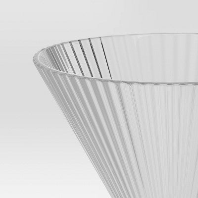 5.7oz Ribbed Cassin Martini Glass - Threshold