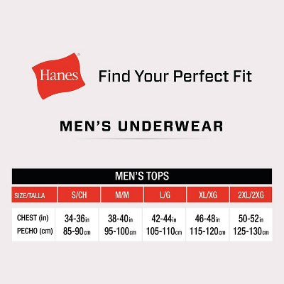 Hanes Men's Cotton Stretch Crewneck Shirt - White S