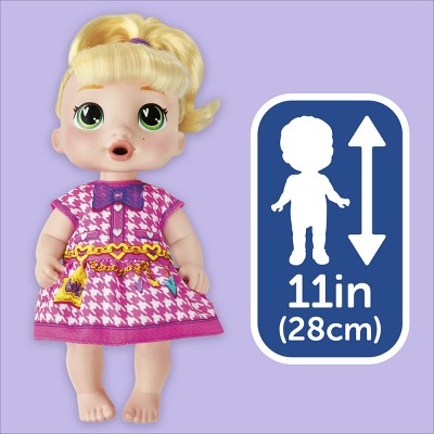 Baby Alive 13.5" Bubbly Tea Party Lala Baby Doll Blonde Hair