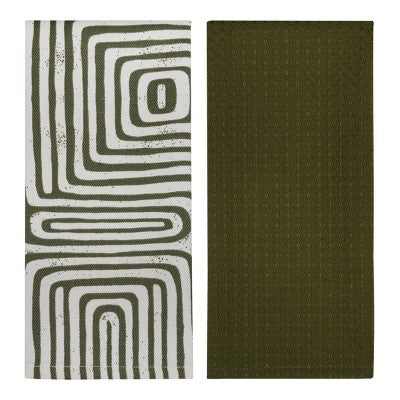 2pk Dishtowels Maze - Bullseye's Playground