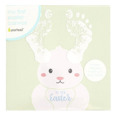 Pearhead 6"x6" My First Easter Wall Canvas Art Framed: Blue, Plywood, MDF, Horizontal Orientation