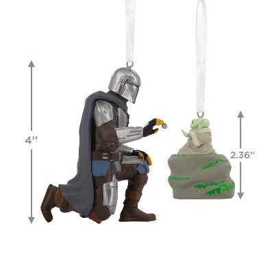 Hallmark 2pc Star Wars: The Mandalorian and Grogu Christmas Tree Ornament Set