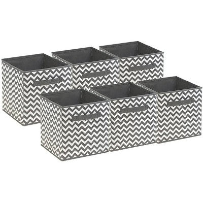 Sorbus Chevron Cube Basket for Home Bathroom and More