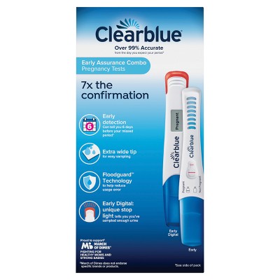 Clearblue Combo Pregnancy Tests - 6 Rapid + 1 Digital