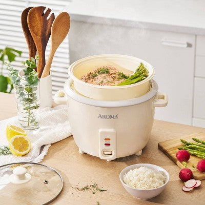 Aroma 16 Cup Rice Cooker with Pop Up Steam Tray