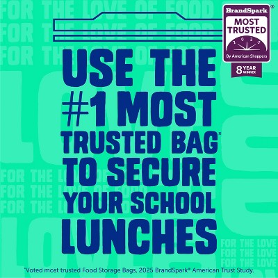 Ziploc Quart Food Storage Bags - 48 ct - Target Exclusive Back to School Designs