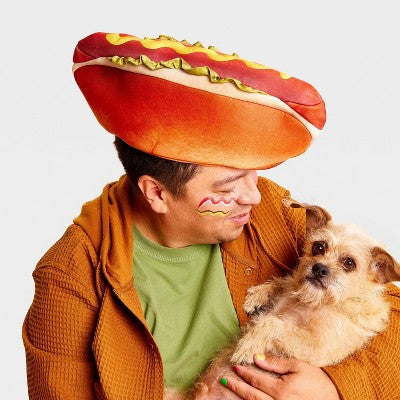Adult Hot Dog Hat Costume Headwear - Hyde and EEK! Boutique