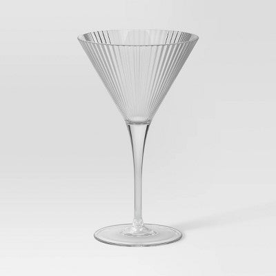 5.7oz Ribbed Cassin Martini Glass - Threshold