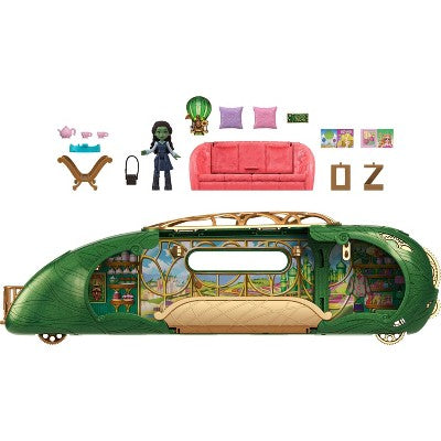 Wicked Universal Pictures' Emerald City Train Small Doll Playset, 3 Play Spaces & 15pc Small Doll Train Playset