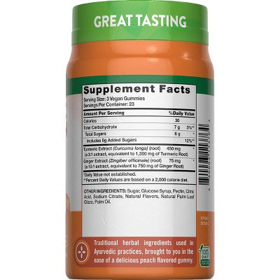 Nature's Truth Turmeric & Ginger Vegan Gummies - 70ct