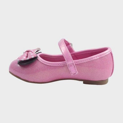 Toddler Girls' Disney Minnie Mouse Ballet Flats - Pink 12T