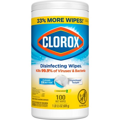 Clorox Lemon Disinfecting Wipes - 100ct