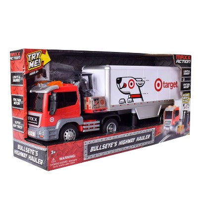 Maxx Action Bullseye's Highway Hauler Playset - Target Truck with Lights, Sounds and Accessories