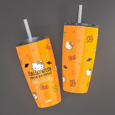 Zak Designs 20 fl oz Halloween Straw Tumbler Hello Kitty