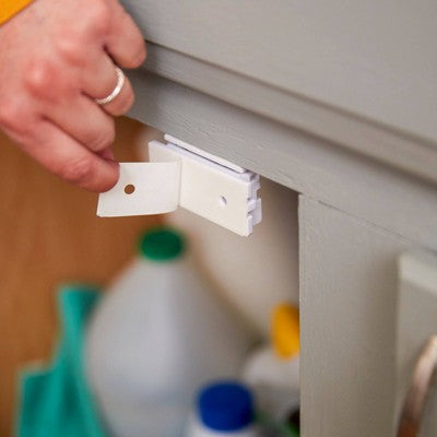 Safety 1st Secure-to-Explore Adhesive Locks - White - 8pk