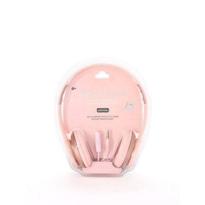 Locker Club Kids' 16L Nylon Backpack with Headphone Pencil Pouch - Assorted Pink