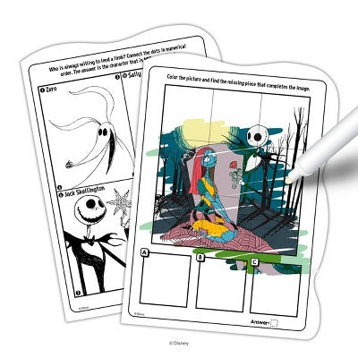 Nightmare Before Christmas Shaped Imagine Ink Book