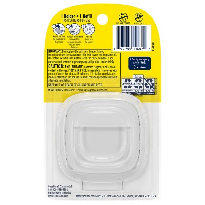 Glade SmallRoom FreshenerStarter Kit forBathrooms&Small Spaces - Lemon - 0.25oz: Non-Powered Oil