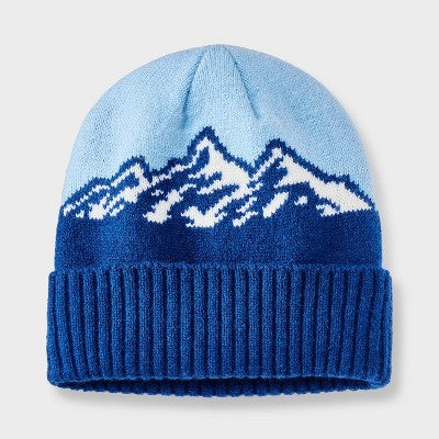Boys' Mountain Beanie - Cat & Jacks Blue/White