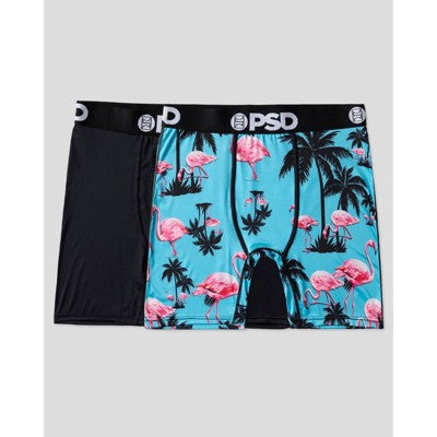 PSD Men's Flamingo Print Briefs 2pk - Light Blue L