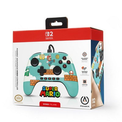 Advantage Wired Controller for Nintendo Switch 2 - Mario Time: USB, 10ft Cable Length