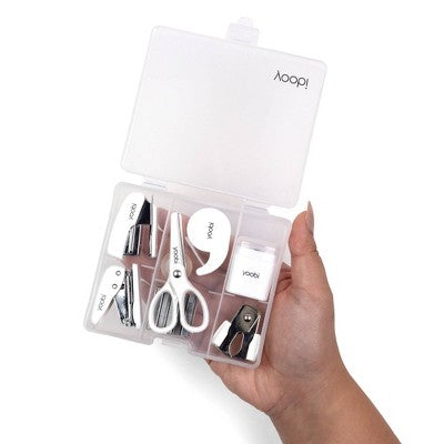 Yoobi Evolve 8pc Mini Supply Kit White