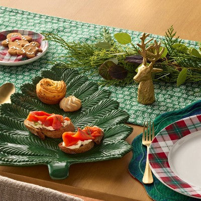 Stoneware Trees Figural Serving Platter - Threshold