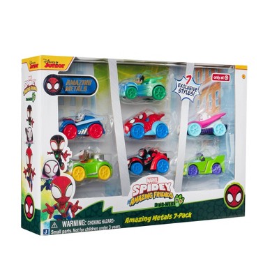 Spidey & His Amazing Friends Metals Vehicles 7pk