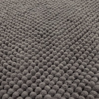 20"x32" Everyday Chenille Bath Rug Dark Gray - Room Essentials: Machine Washable, Tufted Bathroom Mat