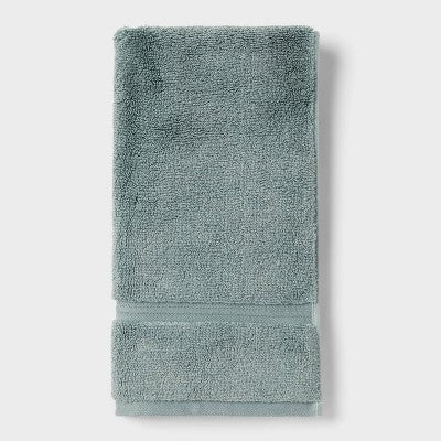 2pk Spa Plush Hand Towel Set Sage Green - Threshold