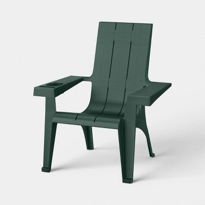 Resin Stackable Adirondack Chair Green - Room Essentials (LOCAL PICKUP ONLY)