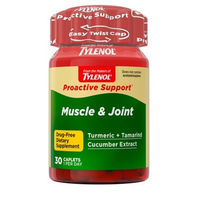 Tylenol Proactive Support Muscle & Joint Relief - 30ct: Oral Caplet, 250mg Strength