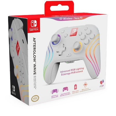 Afterglow Wave Wireless Motion Plus Nintendo Switch Controller White: Ergonomic, Bluetooth, Rechargeable