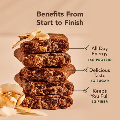 ALOHA Coconut Chocolate Almond Plant-Based Protein Bars - 14g Protein - 9.88oz/5ct
