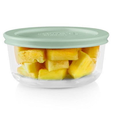 Pyrex 6pc 1c Round Food Storage Container Set Cameo Green