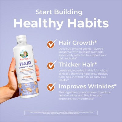 MaryRuth's Hair Growth Max Liposomal, Almond Cookie