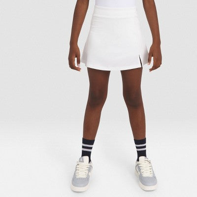 Champion Girls' A-Line Short Skort - White M